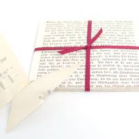 Origamipapier 10 x 10 cm, Bastelpapier aus alten Buchseiten, Upcycling Bild 4