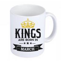 Kaffeetasse, Kings are born in..., Geburtstag, Monat, Geschenk, Kaffeebecher Bild 1
