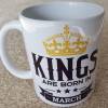 Kaffeetasse, Kings are born in..., Geburtstag, Monat, Geschenk, Kaffeebecher Bild 3