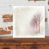 HINTER DEM NEBEL Winterzeit Landschaftsbild auf Holz Leinwand Print Wanddeko Landhausstil VintageStyle ShabbyChic kaufen Bild 5