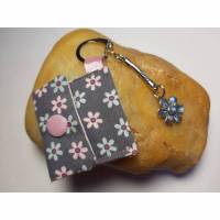 Einkaufswagenchiptasche Schlüsselanhänger "Blume" mit Chiptäschchen Bild 1