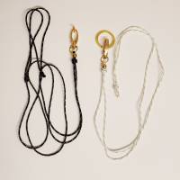 Pfeifenband, Band für die Hundepfeife, Schlüsselband mit Perle und Karabiner Bild 3
