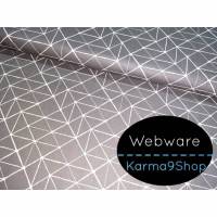 0,5m Webware Kurt Geometrische Linien grau Bild 1