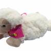 Wärmekissen Wärmetier Schaf mit Halstuch und Namen oder Spruch -  Personalisiertes Baby Körnerkissen Rapskissen Bild 2