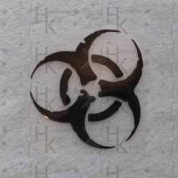Bügelbild - Biohazard / Gefahr (Symbol) - viele mögliche Farben Bild 1