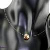 schwebender Stein - transparente Kette in goldfarben - fliegender Stein unsichtbare Halskette Bild 3