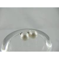 Ohrstecker Perlen Weiß Bild 1