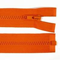 70cm Reißverschluss orange - teilbar für Jacken Bild 1