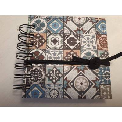 Shabbychic - Notizblock / Travelbook ... Quadratisch & zum Verschließen