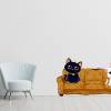 Super Wandtattoo Couch Cats konturgeschnitten in 10 Größen ab 50 cm B x 30 cm H Bild 2