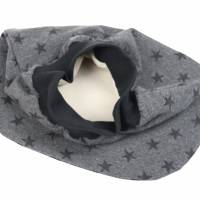 Schlafsack Sterne dunkelgrau Strampelsack Pucksack Sommerschlafsack für Babys mit Namen - personalisiertes Geschenk Baby Bild 2