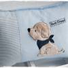Kissen 30cmx40cm hellblau/weiß Hund mit Halstuch, personalisierbar Bild 8