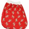 Schlafsack Hase Häschen rot Strampelsack Pucksack Sommerschlafsack für Babys mit Namen - personalisiertes Geschenk Baby Bild 3