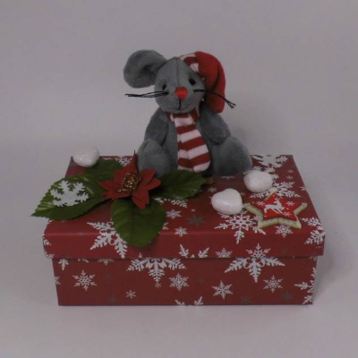 GeldgeschenkBox mit "Maus" für Weihnachten Geschenkverpackung Geldgeschenk