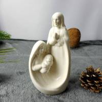 Weihnachtsdeko Figur Heilige Familie, Tischdeko Adventsdeko, Floristikbedarf Bild 1