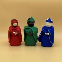 Heilige Drei Könige  - Jahreszeitentisch - Krippenfiguren  - Winter - Weihnachten - Weihnachtsdeko Bild 1