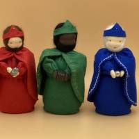 Heilige Drei Könige  - Jahreszeitentisch - Krippenfiguren  - Winter - Weihnachten - Weihnachtsdeko Bild 2