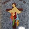Fillzhülle für das Gotteslob Gotteslobhülle Namensbestickung Jesus mit Kindern Kommunion 2021 Bild 4