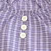 Kinder-Shirt - 98/104 karierte Bluse für Mädchen, flieder, Retro-Charme Bild 2