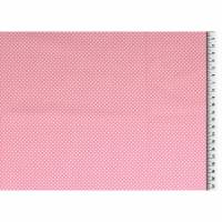 8,92 Euro/m Baumwolle in rosa mit weißen Punkten Bild 1