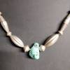 Halskette, 925 Silber-Pipes, 1 Arizona-Türkis-Nugget Bild 3