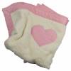 Babydecke Punkte Kuscheldecke grün rosa mit Namen Kuschelige Decke für Babys personalisiert Geschenk zur Geburt Taufe Bild 2