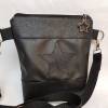 Handtasche Stern Umhängetasche Tasche Glitzer Bag schwarz  mit Anhänger Stern Vintage Stil Geschenkidee Bild 2