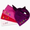 Halstuch lila mit Namen für Baby Kind Mädchen -  Personalisiertes Mädchenhalstuch - Babyhalstuch Tuch zum binden Bild 3