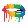 Super Wandtattoo Rainbow Lips konturgeschnitten in 10 Größen ab 40 cm B x 30 cm H Bild 3