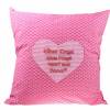 Kissen Blume mit Namen & Herz pink mit eigenem Spruch Beste Mama der Welt Dekokissen Personalisiertes Kissen Kissenbezug Bild 2