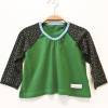 Shirt 86 / 92 langärmlig, grün bunt, Engelsflügel, Weihnachtsgeschenk, Upcycling, Unikat Bild 2