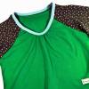 Shirt 86 / 92 langärmlig, grün bunt, Engelsflügel, Weihnachtsgeschenk, Upcycling, Unikat Bild 4