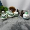 Weihnachtsdeko hängend 5er Set Glas Cupcake, Christbaumschmuck, Tannenbaumdeko, Stück 2,50€,  Material Bild 2
