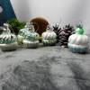 Weihnachtsdeko hängend 5er Set Glas Cupcake, Christbaumschmuck, Tannenbaumdeko, Stück 2,50€,  Material Bild 3