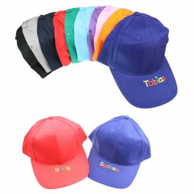 Cap mit Namen  Personalisierte Kindercappy vers. Farben - Schirmmütze für Mädchen Jungen - Basecap für Kinder Wunschname