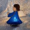 Blauer Tiffany Vintage Engel für ein Teelicht Bild 2