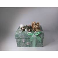 GeldgeschenkBox mit "2 Eichhörnchen" für Weihnachten Geschenkverpackung Geldgeschenk Bild 1