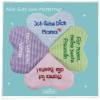 Personalisierte kleines Zierkissen Herz mit Spruch - Herzkissen kariert blau rosa grün lila Herzkissen kleines Geschenk Bild 1
