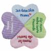 Personalisierte kleines Zierkissen Herz mit Spruch - Herzkissen kariert blau rosa grün lila Herzkissen kleines Geschenk Bild 3