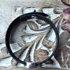Fischschuppen schwarz Meerjungfrau Drachen Ohrstecker, Ohrringe, Ohrhänger, Ringe, Haarspangen und Armband mit Cabochon Bild 5
