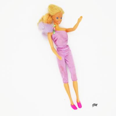 Vintage Original Barbie von Mattel 1966 – 30 cm, lila Kleidung, Sammlerstück