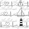 Plotterdatei maritim heartbeat Bild 8