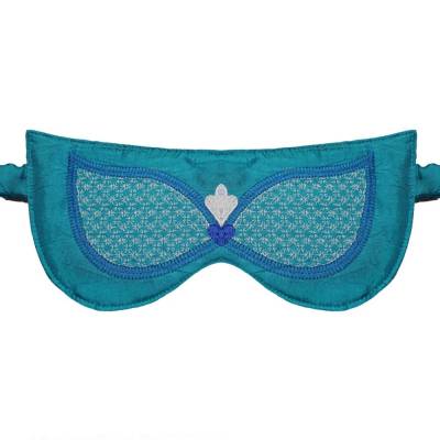 Schlafbrille Kinder Luxus Schlafmaske mit Monogramm Reiseutensil