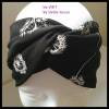 Stirnband im Turbanstyle "Pusteblumen" - Größe M / KU 56 - in schwarz-weiß, von he-ART by helen hesse Bild 3