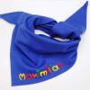 Halstuch mit Namen blau für Jungen -  Baby und Kind Jungen Personalisiertes Jungenhalstuch - Babyhalstuch zum binden Bild 1