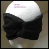 Stirnband im Turbanstyle "Uni" - Größe M / KU 56 - in schwarz, von he-ART by helen hesse Bild 3