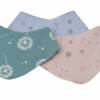 Halstuch mit Namen für Baby Kind Mädchen Personalisiertes Mädchenhalstuch - Babyhalstuch mit Druckknöpfen blau rosa grün Bild 1