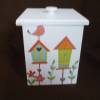 kleine Holzbox mit Deckel "Vogelhäuser" Bild 4