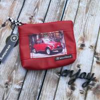 Täschchen rotes Kunstleder für Auto-Mädels Bild 1