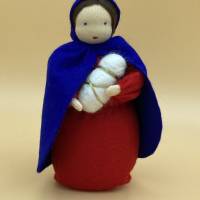 Maria - Jesuskind - groß - Jahreszeitentisch - Krippenfiguren  - Winter - Weihnachten Bild 3